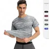 T-shirt mimetica moda uomo maniche corte ad asciugatura rapida designer sport all'aria aperta corsa allenamento fitness top magliette nero bianco magliette casual taglia S-2XL per uomo