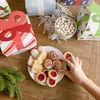 Décorations de Noël 24 boîtes pour cadeaux, pulls, sacs à cadeaux, petite boîte à gâteaux ou bonbons. Carton blanc épais laminé avec P vibrant Am8Fb