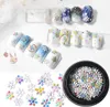 Snowflak Nail Sequins Christmas 3D Nail Art Slice Whitecolorful Ultrathin Snowflower Flakes Manicure Tools2832694