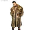 Men's Fur Faux Fur Winter Autumn Faux Mink Leather Jacket Mens Loose Warm Fur Leather Coat Men Slim Jackets Jaqueta De Couro Fashion Leisure Trench T231107