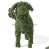 Garden Decorations Decorative Peeing Dog Topiary Flocking Scptures Statue Without Ever A Finger To Prune Or Wate Dh9Iz