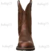 Tree Western Cowboy Men Haftaged Outdoor Torowe buty duże rozmiar wodoodporne buty swobodne Botinha Masculina T231104