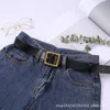 Suspenders Women's leather fashion simple Korean needle buckle pants casual jeans belt