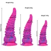 Dildo / Dong Silicone Polpo Tentacolo Enorme Animale Colorato Mostro Massaggio alla prostata Anale Butt Plug Giocattolo del sesso per le donne Giocattoli per adulti 230404