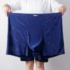 Underpants Super large mesh ice silk underwear for men's large-sized boxer dress for men's 13XL breathable summer 12XL boxer dress for men 230404