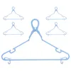 Hangers 5 Pcs Windproof Clothes Hanger Sweater Drying Rack Laundry Home Jeans Tie Hanging Racks Plastic Vest Clamp