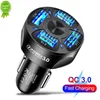 New 4 Port Car USB Charger 7A 48W Mini Quick Charge 3.0 Universal Fast Charging In Car Phone Charger For iphone Samsung Xiaomi