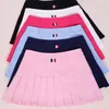 Rokken Harajuku ulzzang high taille bal denim geplooide ski lolita stijl meisje tennis ski mini schattig a-line golf ski short 230404