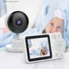 Baby monitor Telecamera di sorveglianza di sicurezza elettronica per baby monitor con display LCD da 2,8 pollici Videocitofono per neonati Q231107