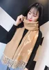 Big Size Women Printed Designer Scarf Silk Winter Print Foulard Satin Square Head Scarves Women Luxury Designer Shawls 180*65