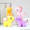12cm Cute Unicorn Plush Toy Keychain Soft Stuffed Cartoon Doll Horse Toy Keychain Pendant Gifts Toys for Children Girls