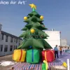 Novo personalização, gigante de árvore de Natal inflável ao ar livre para decoração de exibição de publicidade no Natal