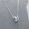 Classic Jewelry Pan Diamonds Women's Silver Necklaces Gifts