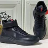 Classic Men America S Cup XL 22 kleuren Lederen Casual schoenen Hoogwaardige Patent Leather Flat Sneaker Black Mesh Lace-Up Outdoor Running Shoe 04