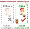 Christmas Decorations Snowflake Window Clings Stickers For Glass Xmas Decals Holiday Santa Claus Reindeer Party Drop Delivery Amfdo