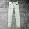 Purple-Brand Fashion Mens Jeans Cool Style Designer Denim Pant Distressed Ripped Biker Black Blue Jean Slim Fit Motorcycle Jazdum