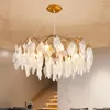 Chandeliers Creative Tree Branch Chandelier For Living Room Round Handmade Glass Hanging Lamp Indoor Decoration Lighting Fixture