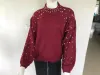 QNPQYX Automne Y2k Perles Pull Femmes Hiver Simple Pull Cardigan Tricot Élastique Pull Décontracté Chaud Anniversaire Haut Jacquard Pulls