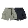 Mens Shorts 100% Sotton Casual Sports Fivepart Pants Work Summer Retro Large Pockets Wide Gym 230404