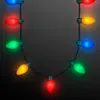 Décorations de Noël illuminent les colliers Bb pour les fêtes de pulls de Noël laids et les cadeaux de fête, livraison directe Amh0I