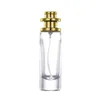Nachfüllbare Parfüm-Glasflasche 30 ml Verpackung leerer runder tragbarer Behälter Gold-Silber-Grau-Abdeckung Spary Press Pump Packaging Cosmetic
