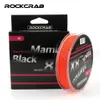 Braid Line Rockcrab Brand Black Mamba 8x Series 150m 164yards 8 Strands Multifilament PE Linia Pleciona linia wędkarska Super mocna gładka 230403