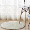 Carpets 17 Sizes Round Warm Carpet Long Plush Yoga Mat Living Room Bedroom Floor Rug Quality Soft Foot Pad Non-slip For Office1