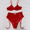 Brevbroderi Bikini Underkläder Kvinnor Bras Briefs Underkläder Set Lace See Through Bikinis For Lady