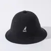 Berets 2022 Spring Knitted Kangaroo Fisherman Hat Female Fashion Solid Color Wild Painter Wool Tide