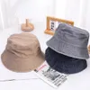 Bucket Hats 2023 Nieuwe Fisherman Hat Vintage Denim Bucket Hat Outdoor Heren en Dames Cotton Wash Panama Zonnehoed Mode Hip Hop Gorros Bob Hat 231104