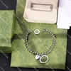 Lettre entrelacée Bracelets porte-bonheur concepteur étoile amour Bracelet femmes Bracelets fête mariage anniversaire amoureux cadeau