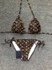 Maiô de grife feminino tanga vintage microcobertura conjunto de biquíni feminino roupa de banho estampada maiô verão praia roupa de banho maiô