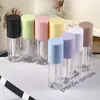 Storage Bottles 50PCS 6ml Black Pink Yellow White Big Brush Lip Gloss Empty Wholesale Transparent Tube Refillable Cosmetic Container