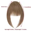 前髪の豊かな選択14Gフランスの前髪女性のための寺院本物の人間の髪の小さなフリンジ前髪自然髪のピースブラウンブロンド230403