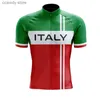 Homens camisetas Itália Equipe Ciclismo Jerseys Homem Long Seve Ciclismo Camisas Bicyc Ciclismo Roupas Kit Bike Wear Triathlon Maillot Ciclismo T231104