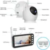 Baby Monitors 4.3 Inch Electronic Baby Monitor Video Nanny Security Protable Children Cameras Babyphone Bebe Feeding New Born Baby Items Q231107