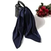 Sarongs 70 -см шелковой сатиновый шарф для волос квадратный шарф для женщин печатать роскошные галстуки женский шарфы Hijab Shal Shap