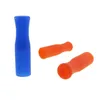 500Pcs 6mm Caps Silicone Tip Food Grade Bar En Acier Inoxydable Dents De Paille Protecteur Couverture Anti Brûlure Empêcher L'échaudure Partie Supplie