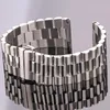 Titta på band rostfritt stål rem 22mm 21mm 20mm 18mm 16mm solid metall barcelet män kvinnor silver klockband accessoriewatch