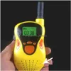 Toy Walkie Talkies 2 PCSSet Children Toys 22 Walkie Talkies Toy Dwukierunkowy radio uhf długi zasięg Handheld Transceiver Prezent 208J7797341 Dhubi