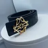 designer belt luxury men classic needle buckle belts full print patterns gold buckle head width 3.8cm size 105-125cm fashion versatile atmosphere nice