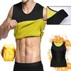 Homens Corpo Shapers Mens Ginásio Neoprene Colete Suor Sauna Shaper Thermo Cintura Trainer Espartilho Camisa Emagrecimento Terno Perda de Peso Preto Shapewear