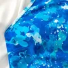 Maillots de bain pour femmes Summer Beach Monokini Bodycon Artistique Imprimer Halter Neck Lace Up Séchage rapide Femmes Maillot de bain pour l'activité aquatique