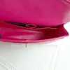 Metaal 2024ss fuchsia f/w France Bags dames hardware tas klassiek goud/zilver dubbel gewatteerde klep jumbo matelasse ketting crossbody schouderhandtassen