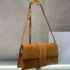 Suede Shoulder bags luxury designer handbags women Cross Body bag purse Genuine leather Clutch 28cm