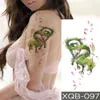 5 PC Tattoos temporários Tattoo temporário Tattoo de tatuagem azul Dragão de gelo Blum Blossom Tattoos Tree Family Tree Fox Body Art Arm Fake Tatoo Mulheres Mulheres Z0403