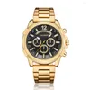 Relógios de pulso Cagarny Sport Watches Men Golden Quartz Militar Multifunction Watch Relógio Criativo Relógio Relógio Masculino