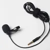 Mikrofoner 3,5 mm jackmikrofon 1,5 m kabel Mini Wired Mic Clip-On Lapel Lavalier för intervjuer Videokattinspelning