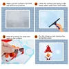 Christmas Decorations Window Clings Decals Reusable Double Sided Printed Self Adhesive Santa Claus Moose Snowman Socks Dwarfs Xmas Tre Amwav