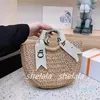 Woman Beach Bag حقيبة يد شبه دائرة أكياس قش Crossbody حقيبة يدوية فاخرة الكروشيه محفظة 22 جودة 2023